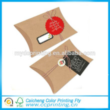 Recycling Material and Accept Custom Order Collapsible Kraft pillow box